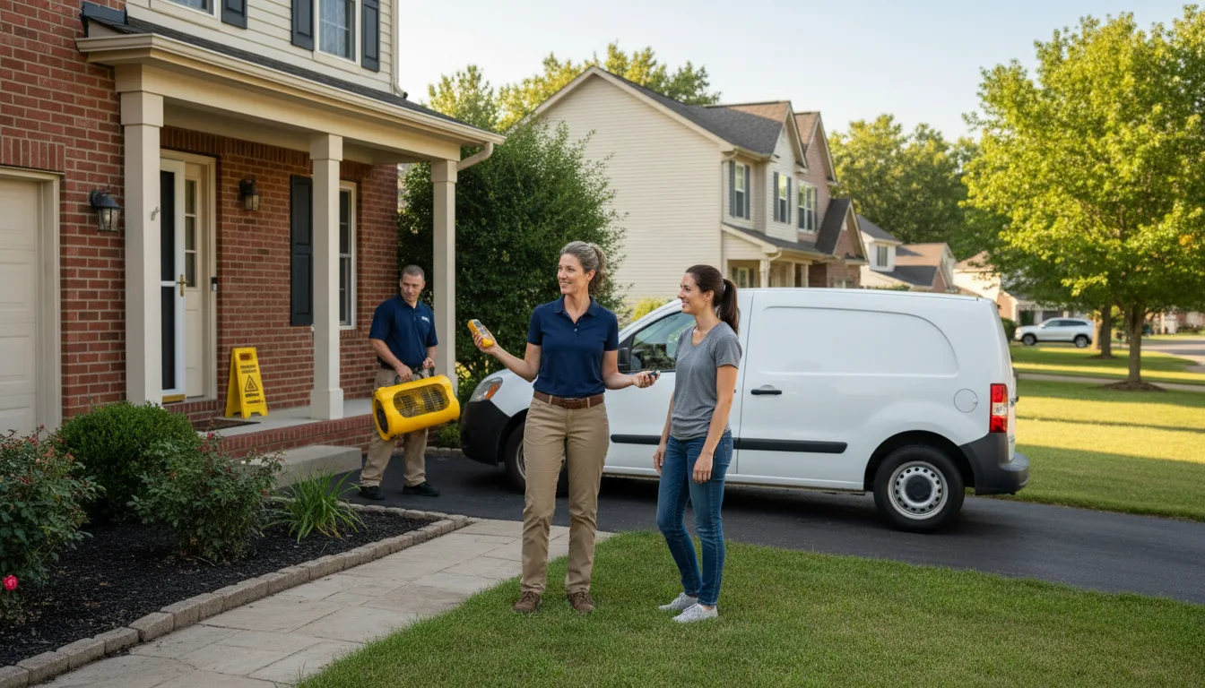 Residential water damage restoration in Utah
